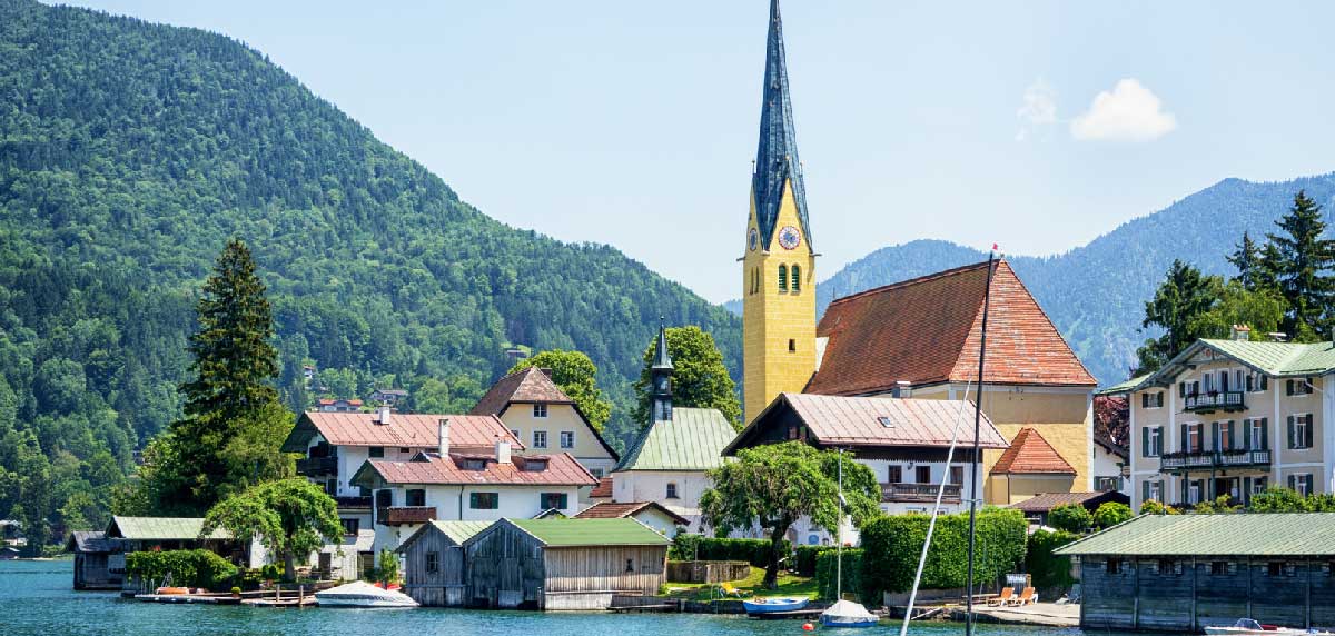Malerwinkel vom Wasser aus fotografiert